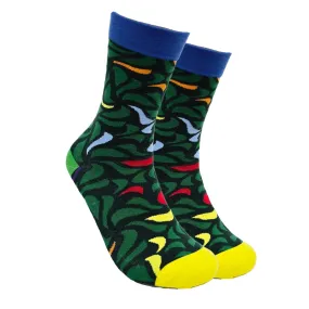 Artistic Leaf Pattern Socks from the Sock Panda (Adult Medium)