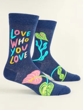 Blue Q - Love Who You Love Men's Crew Socks