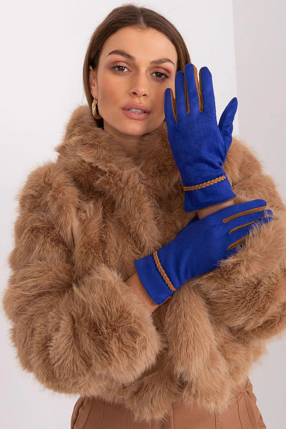 Elegant Floral Touchscreen Gloves