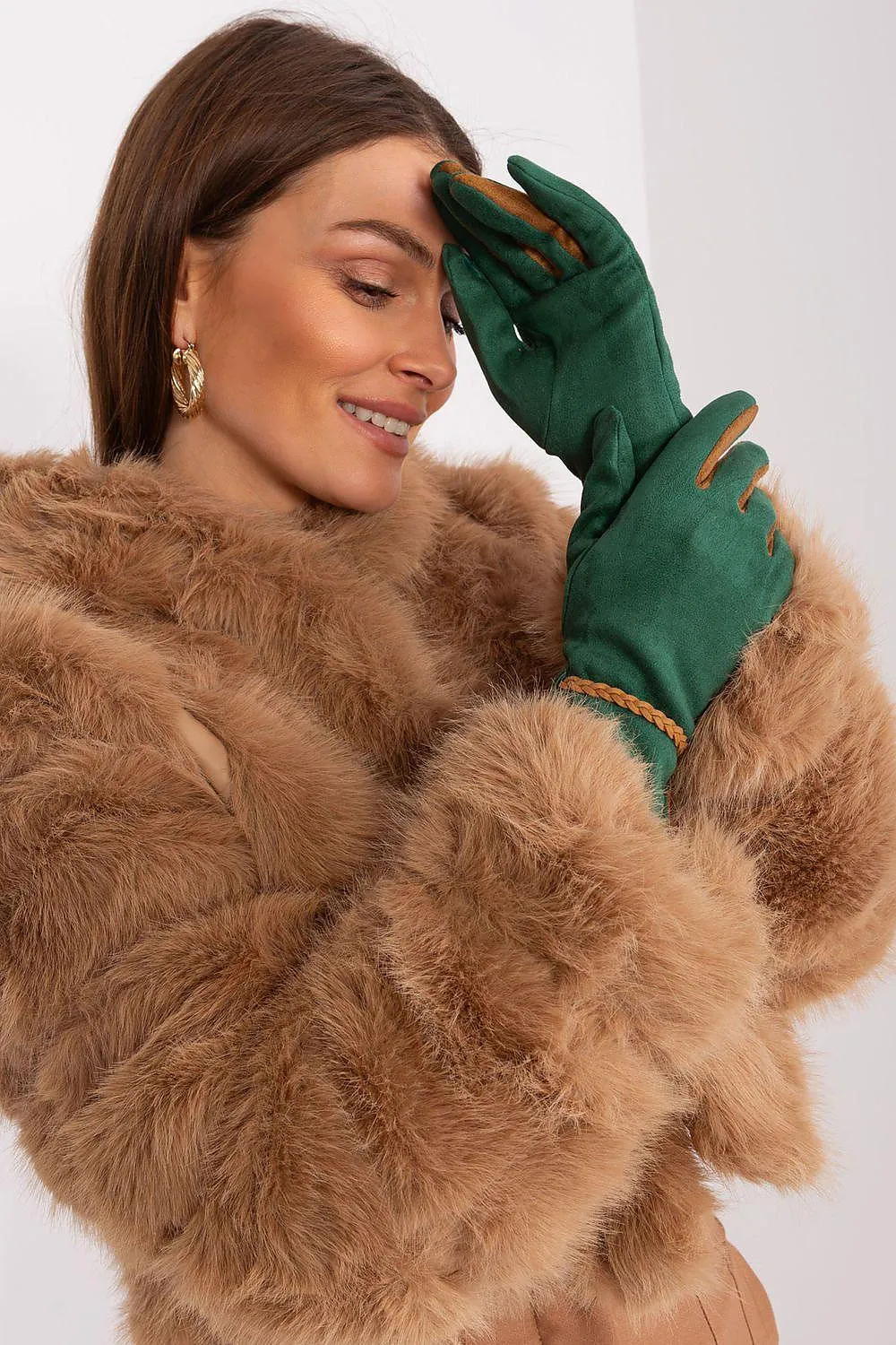 Elegant Floral Touchscreen Gloves