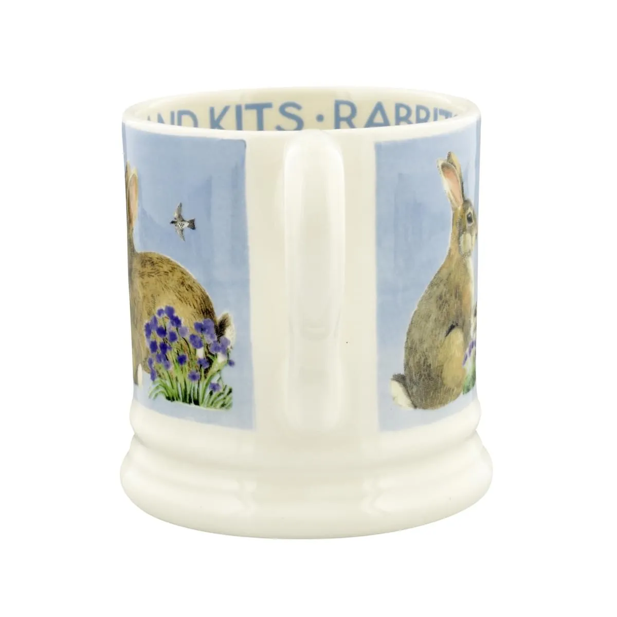 Emma Bridgewater Blue Rabbits & Kits Half Pint Mug