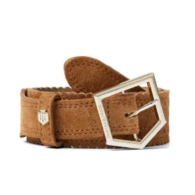 Fairfax & Favor Regina Ladies Suede Belt - Tan