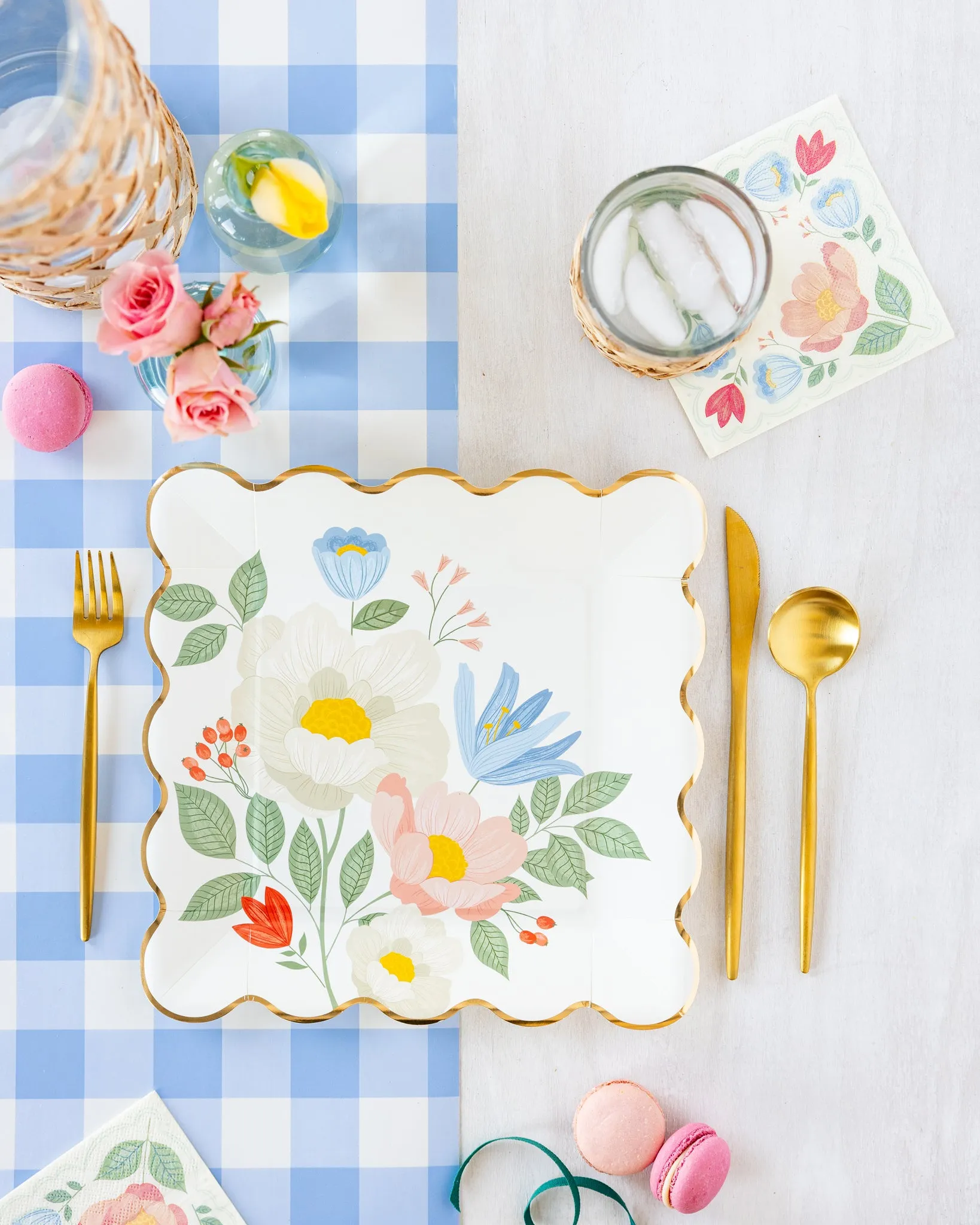 Floral Corner Napkins