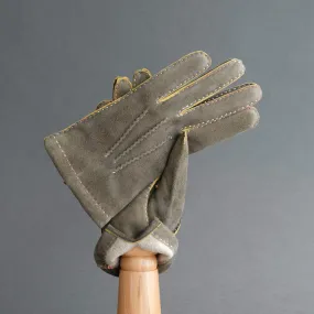 Gentlemen's Gloves from Grey/Yellow (12) Goatskin Lined with Cashmere