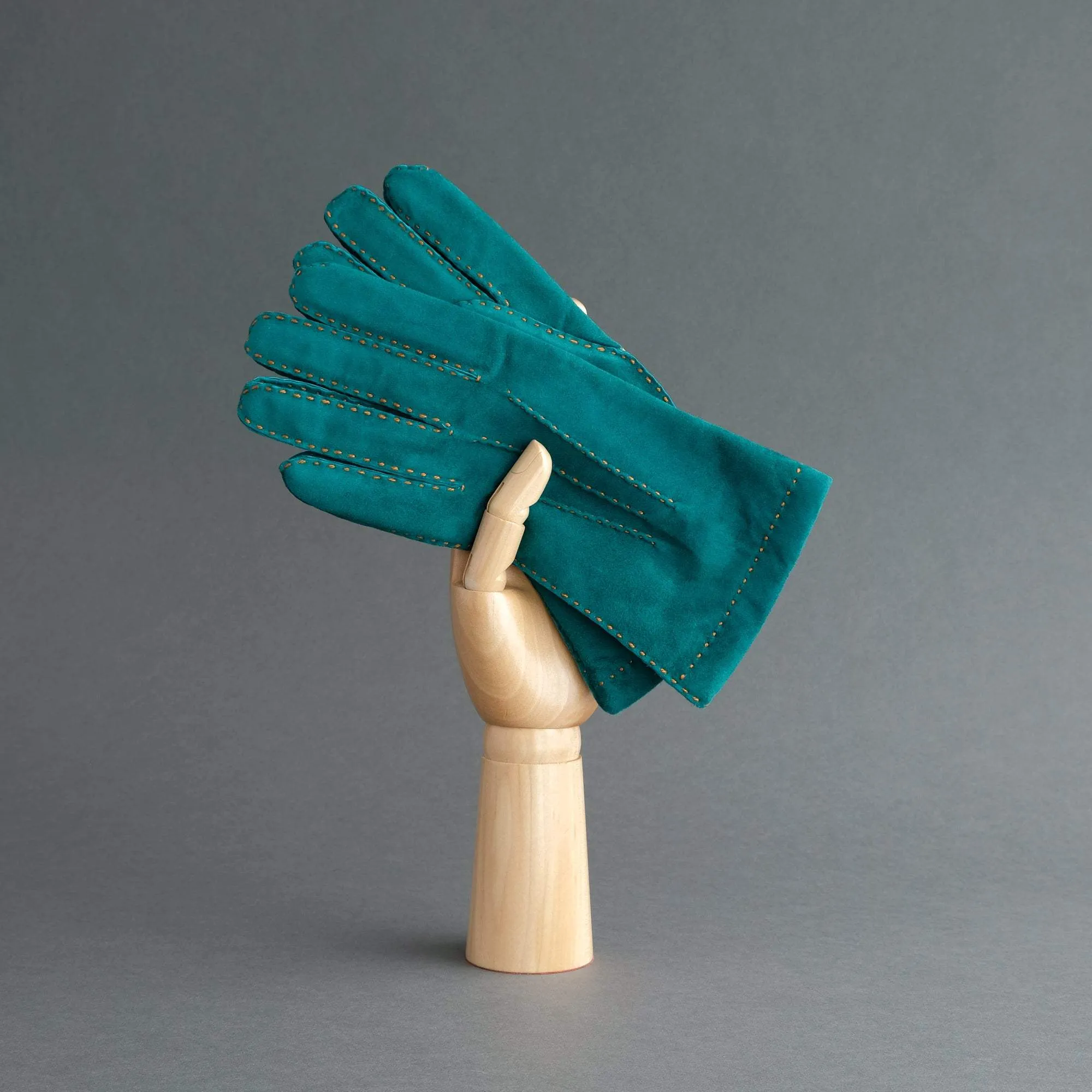 Gentlemen's Gloves from Petrol Reindeer Lined with Cashmere