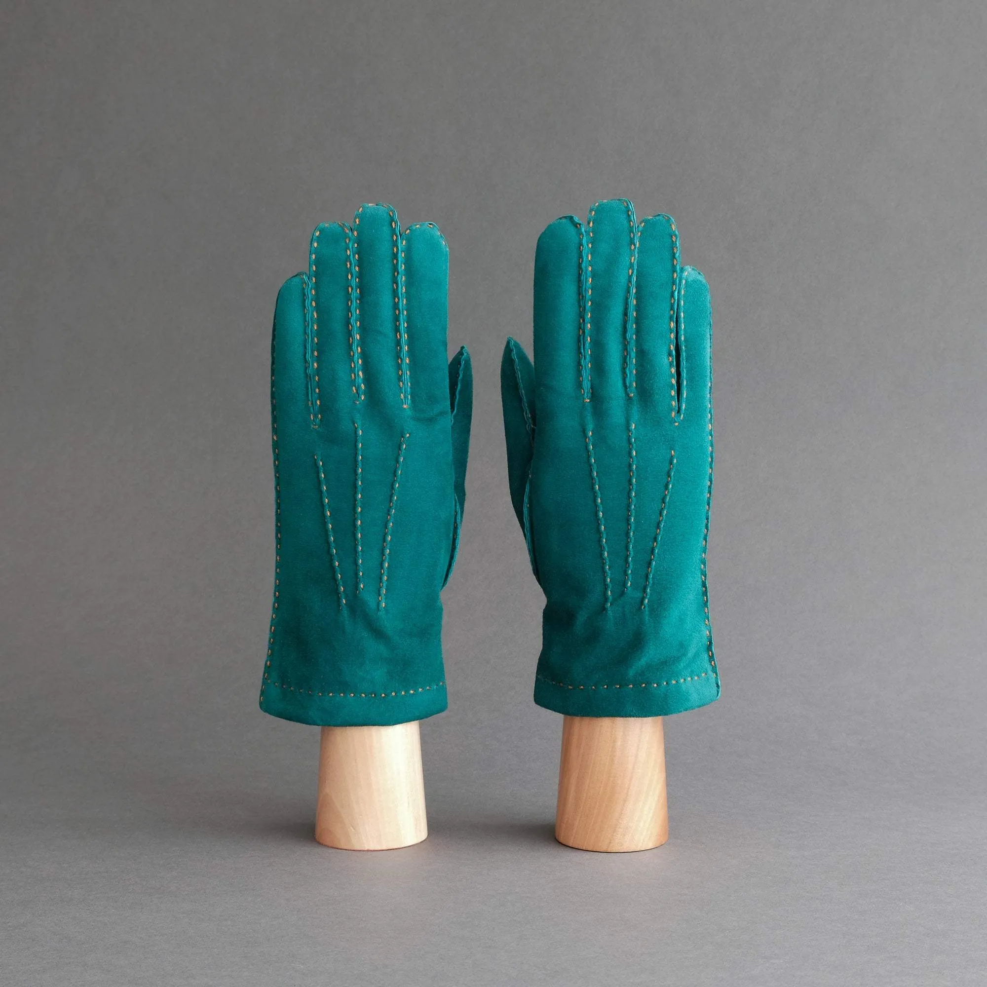 Gentlemen's Gloves from Petrol Reindeer Lined with Cashmere