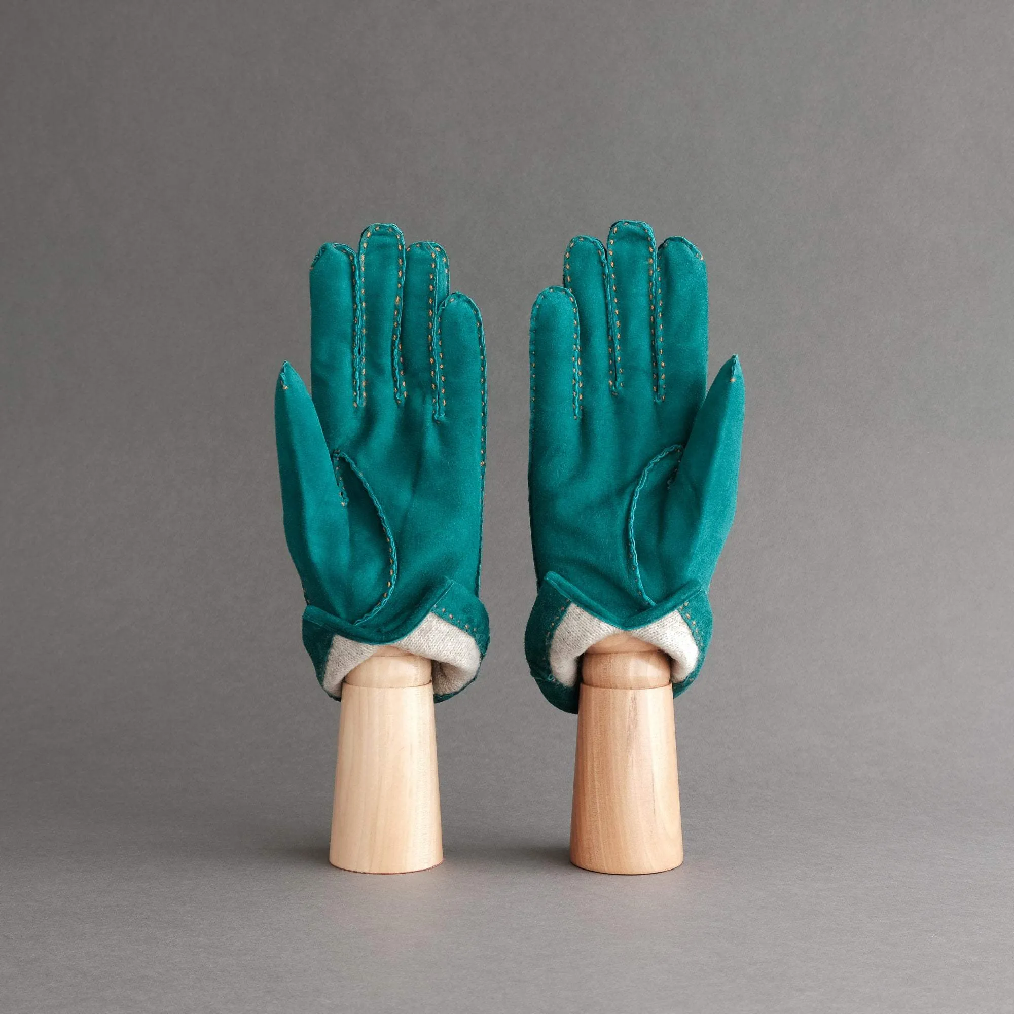 Gentlemen's Gloves from Petrol Reindeer Lined with Cashmere