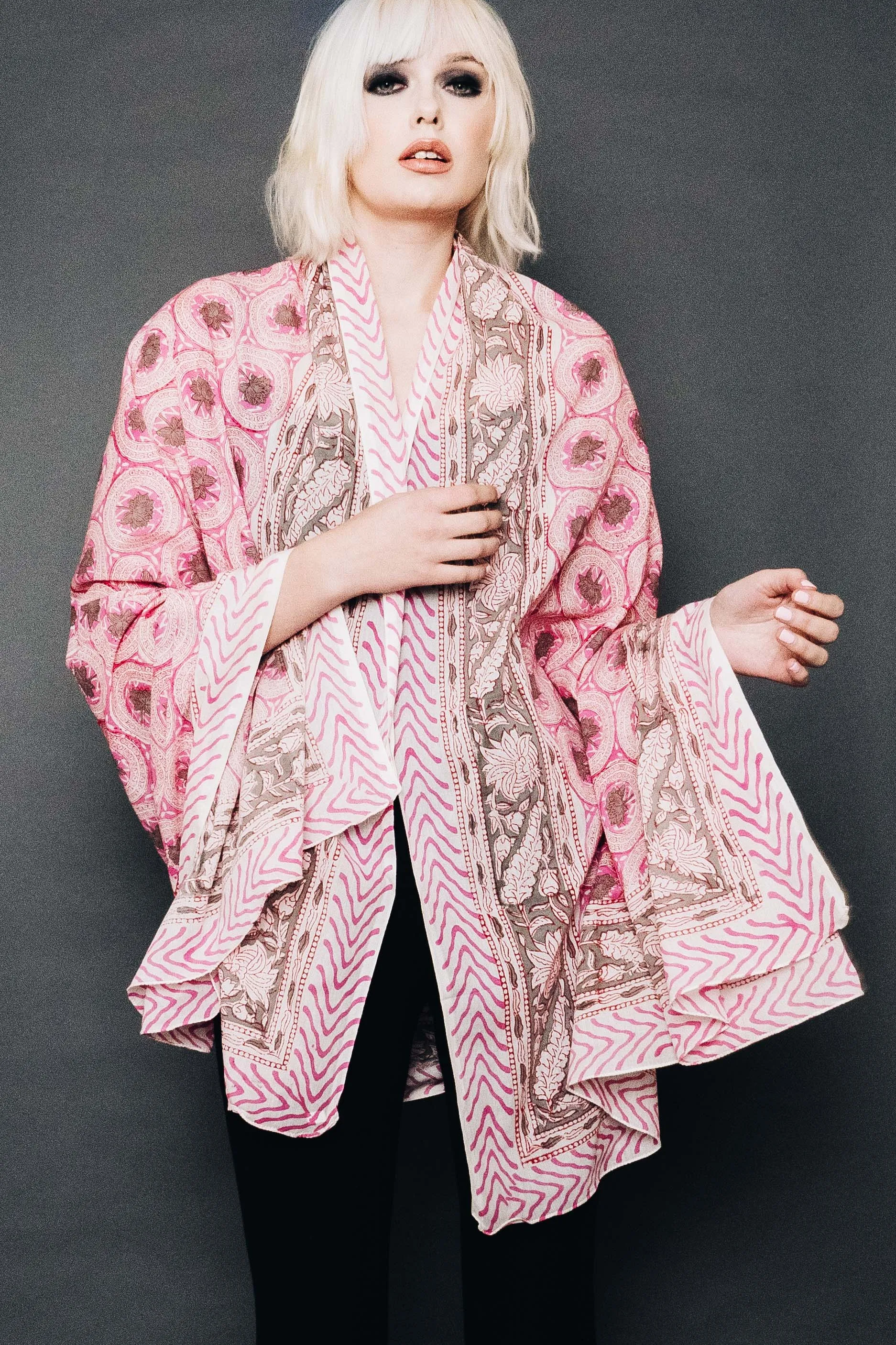 Hand Block Print Cotton Scarves