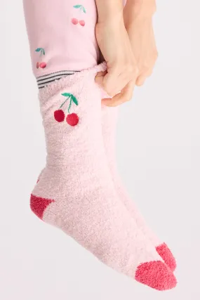 Life Is Sweet Cherry Fun Socks