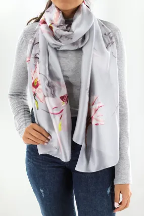 Lilac Floral Print Scarf by La Fiorentina -  Available in multiple colors