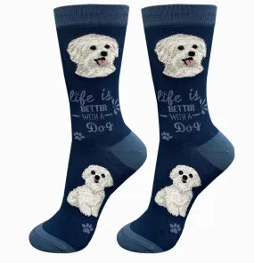 Maltese - Life is Better Socks