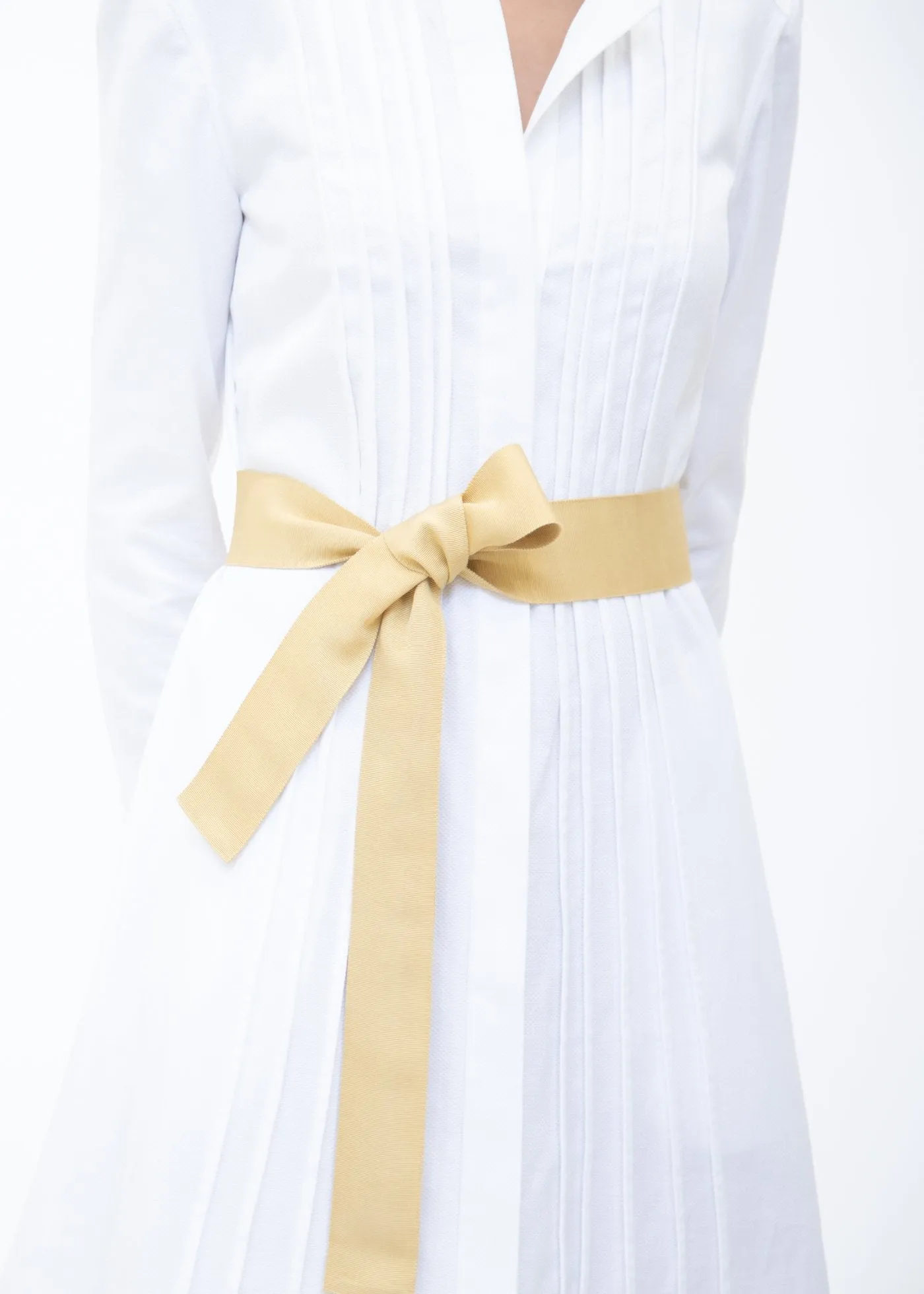 Ribbon Belt, Wide - Yellow