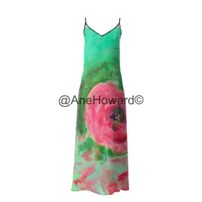 Silk Slip Dress Springtime in California