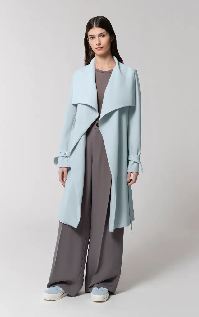 Soia & Kyo Olivia Relaxed Drapy Trench in Breeze