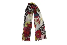 Sophisticated Floral Print Scarf