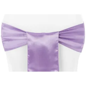 Standard Satin Chair Sash - Victorian Lilac/Wisteria