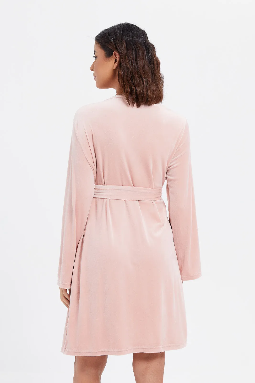 Women Pink Soft Robe